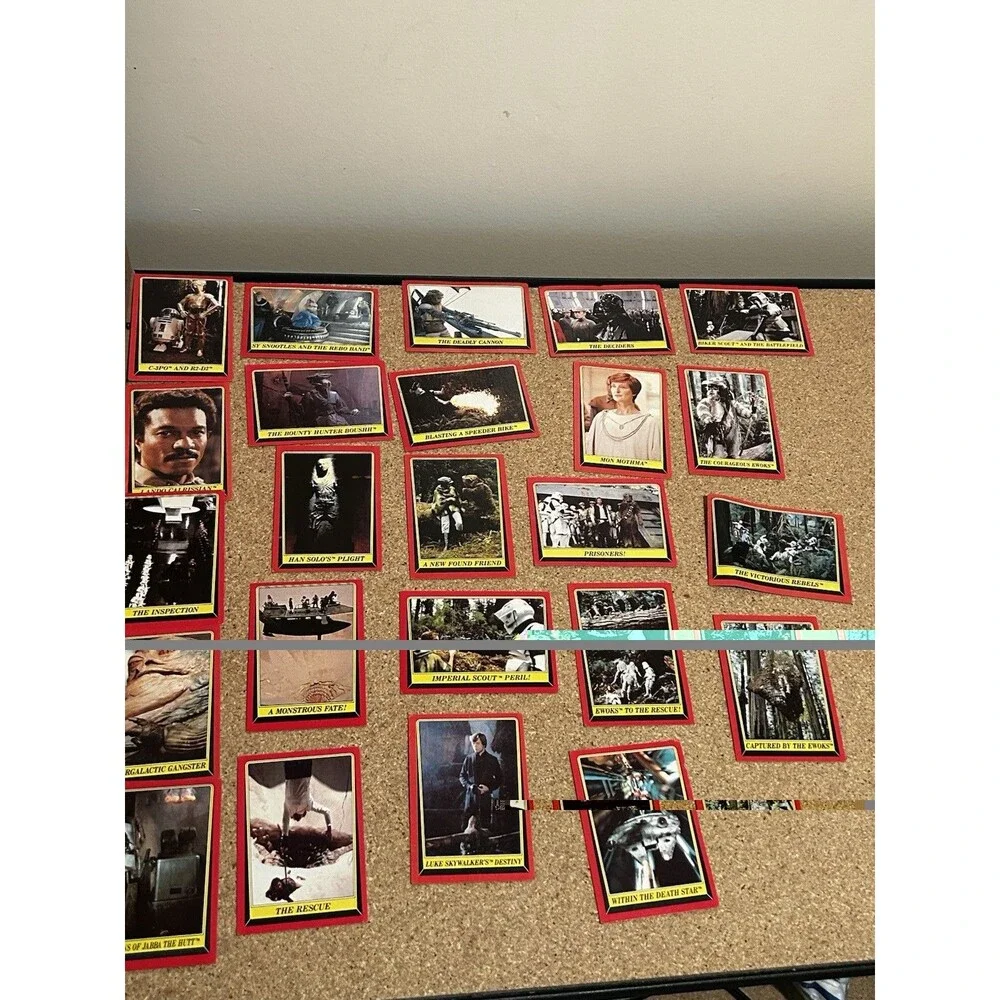 Vintage Topps 1983 return of the jedi card Lot Of 25 Cards Cardboard Trading